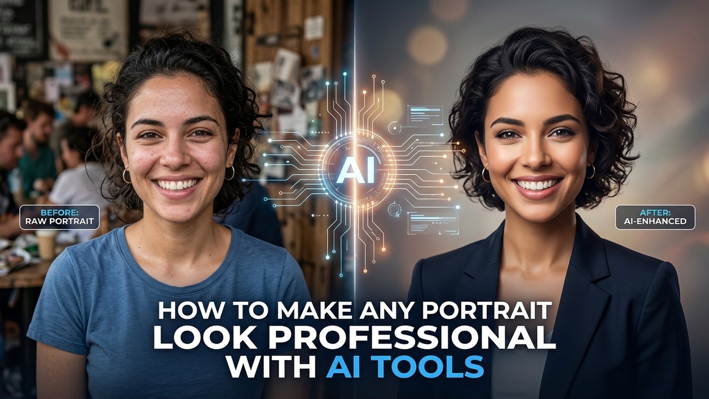 How to Make Any Portrait Photo Look Professional with AI Tools
