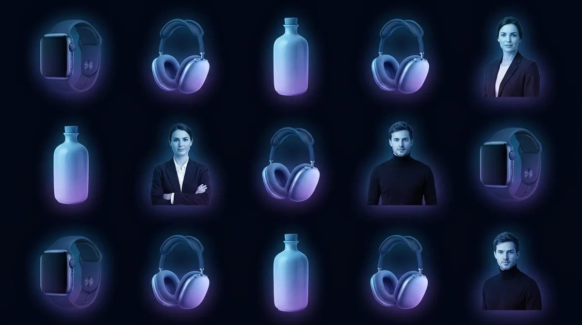 Product photos and headshots on clean transparent backgrounds