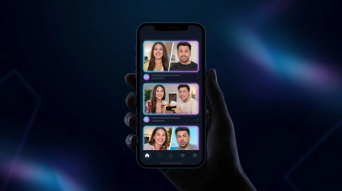 Video face swap for clips, skits and social content