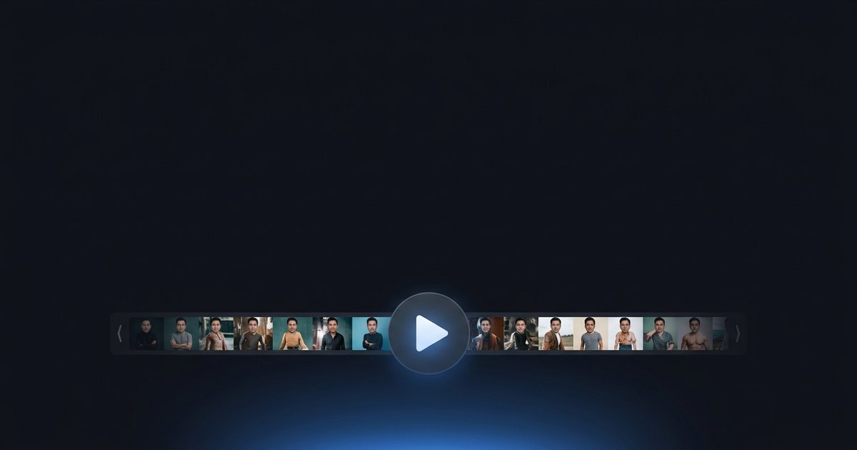 AI re-rendering a swapped face across every frame of a video